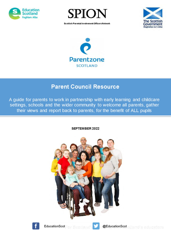 Cover of 2022 Parent Council Resource booklet